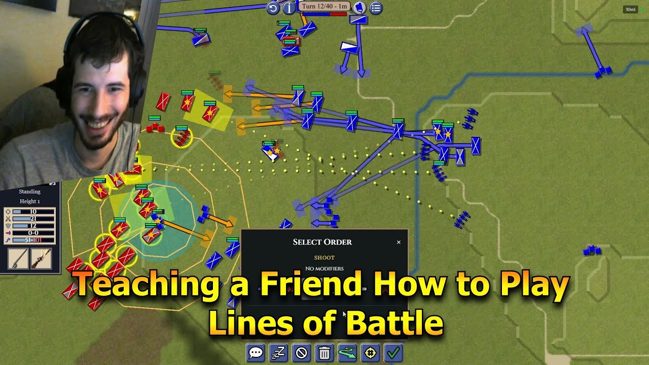 Teaching a Friend How to Play | Lines of Battle - Live Combat