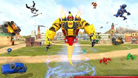 Flying Ghost Robot Car Game *** Transform robot Games *** android gameplay