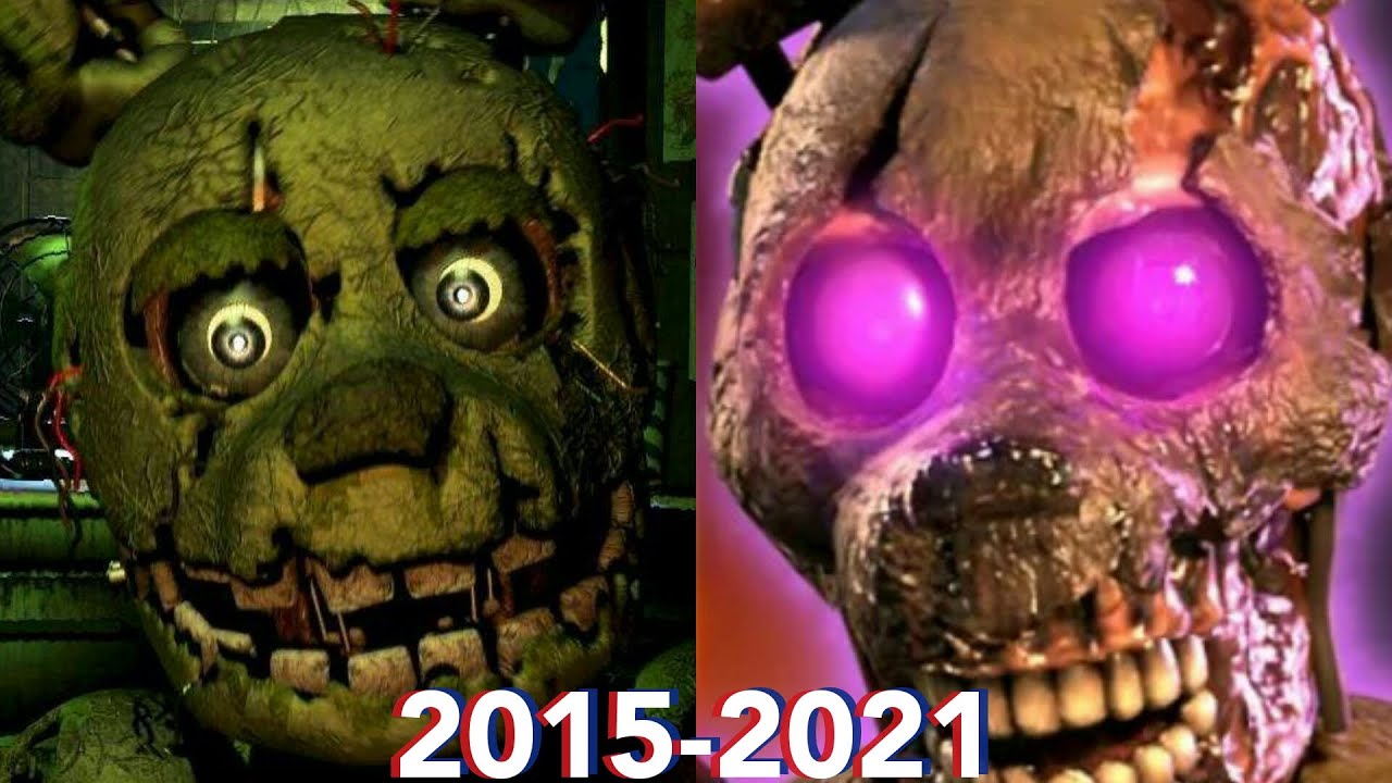 Evolution In Springtrap / Five Nights At Freddy's (2015-2021) - YouTube