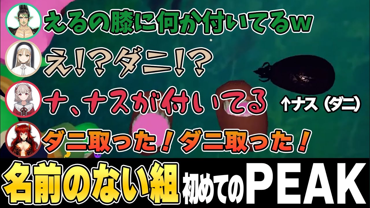 全員初見で山に挑みダニに噛まれる 名前のない組PEAK  えるえる視点ここ好きまとめ【える/シスター・クレア/ドーラ/花畑チャイカ/にじさんじ/切り抜き】