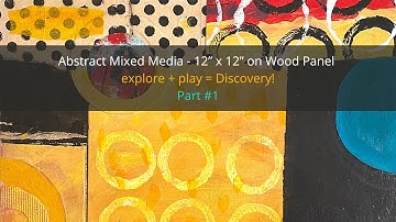 Mixed Media Abstract Art - Abstract Painting Techniques- How to Change a Painting - Part #1