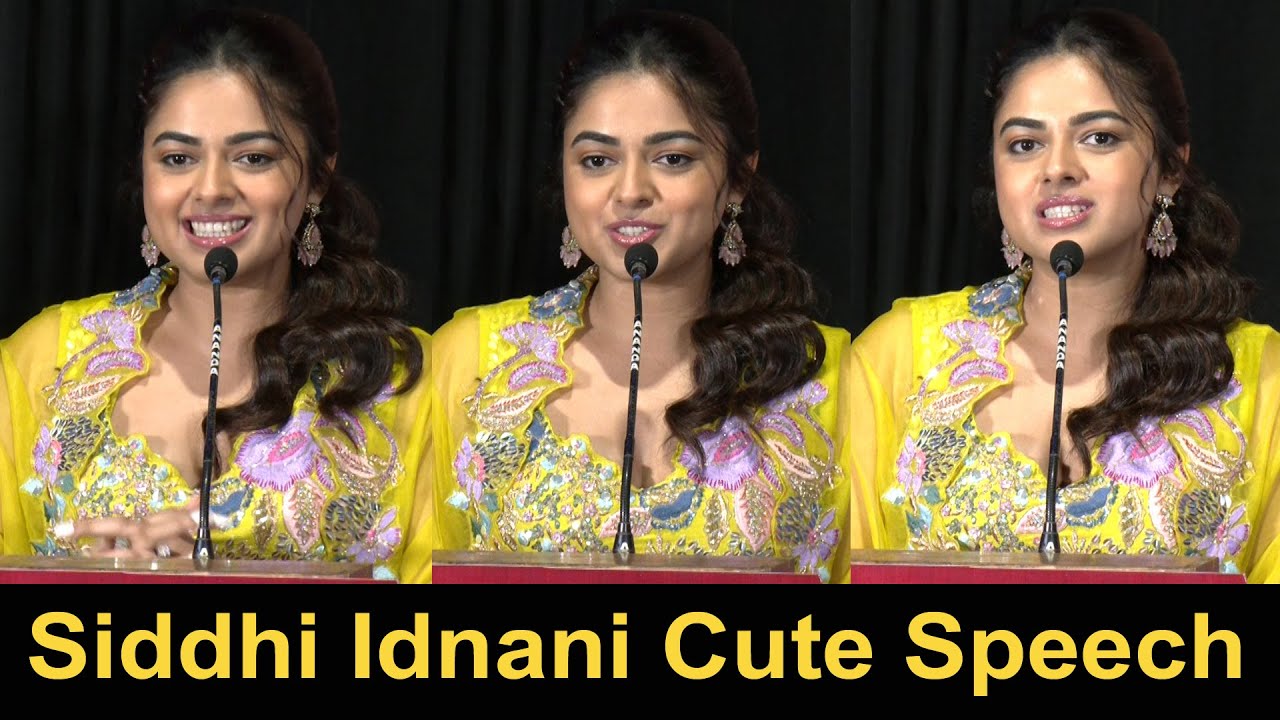 Siddhi Idnani Cute Speech at Retta Thala Trailer Launch Event | Arun Vijay, Kris Thirukumaran