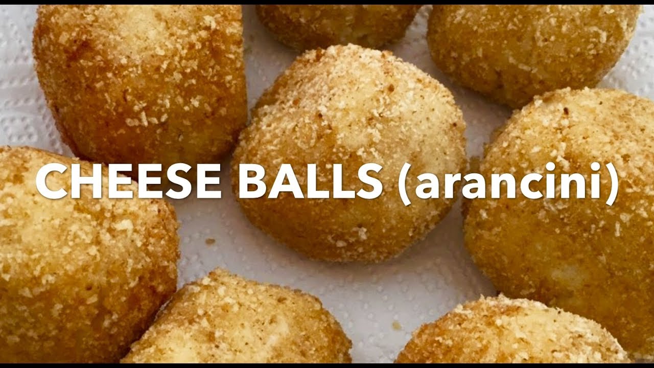 CHEESE BALLS (arancini) ** Italian recipe** YouTube