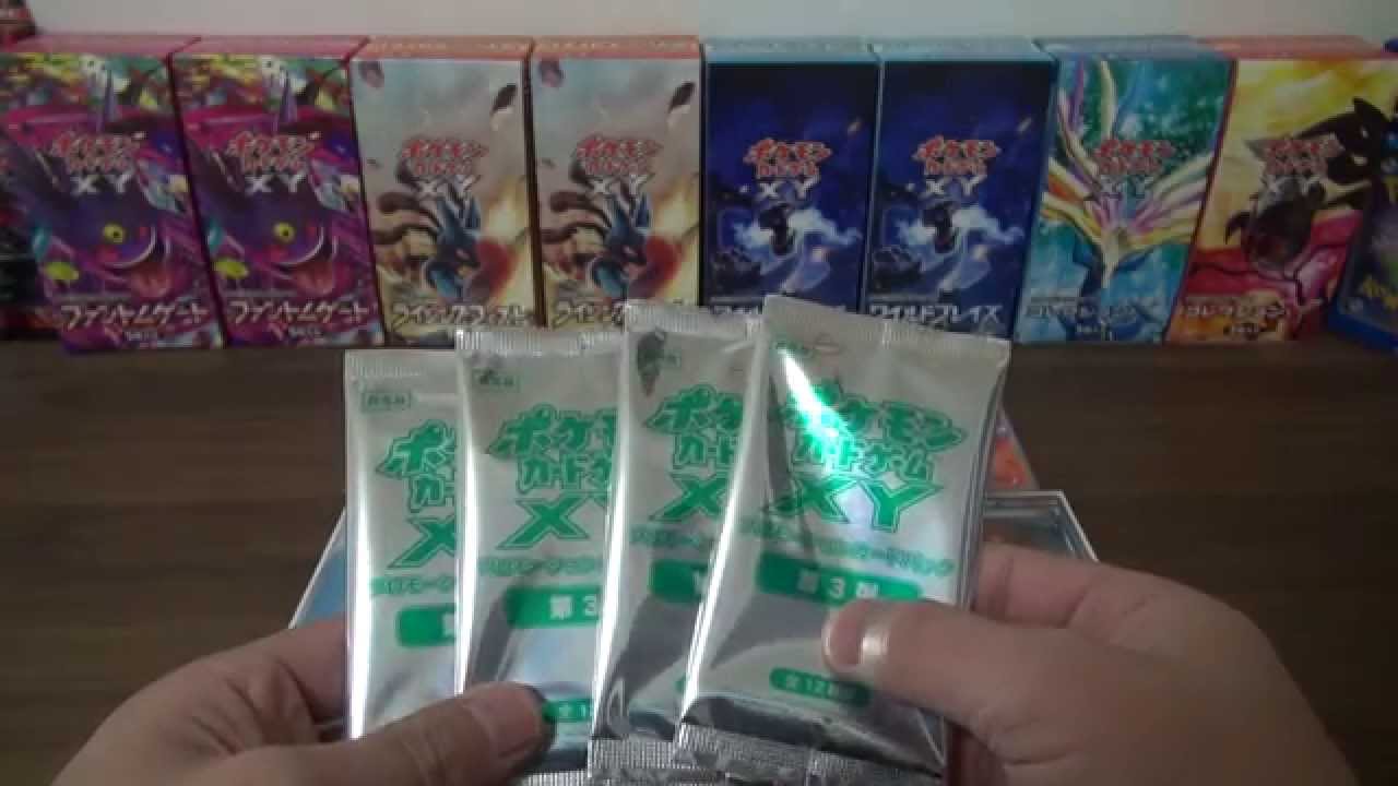 【GBC】POKEMON CARD ポケモンカードゲームXY プロモーションカードパック第3弾 計4袋開封 - YouTube