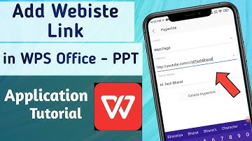 How to Add Website Link in PPT Presentation File on WPS Office App