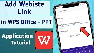 How to Add Website Link in PPT Presentation File on WPS Office App
