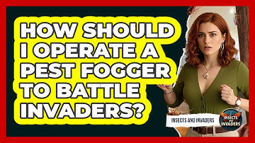 How Should I Operate A Pest Fogger To Battle Invaders? - Insects and Invaders