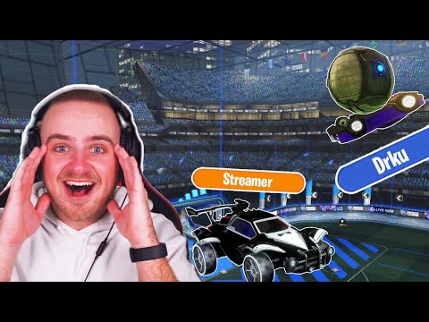Twitch Streamers reaction to me CLIPPING in Rocket League..