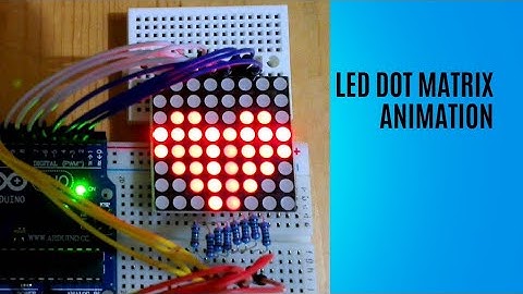 Led dot matrix animation with Arduino #youtubevideo #matrix