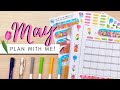 PLAN WITH ME! | May 2020 Dutch Door Bullet Journal Setup