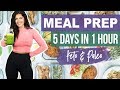 KETO Carb-Cycling Meal Prep for Weight Loss | FULL WEEK (5 DAYS IN 1 HOUR!) | Healthy Lunch Ideas