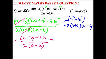 1990 KCSE MATHEMATICS PAPER 1 QUESTION 3