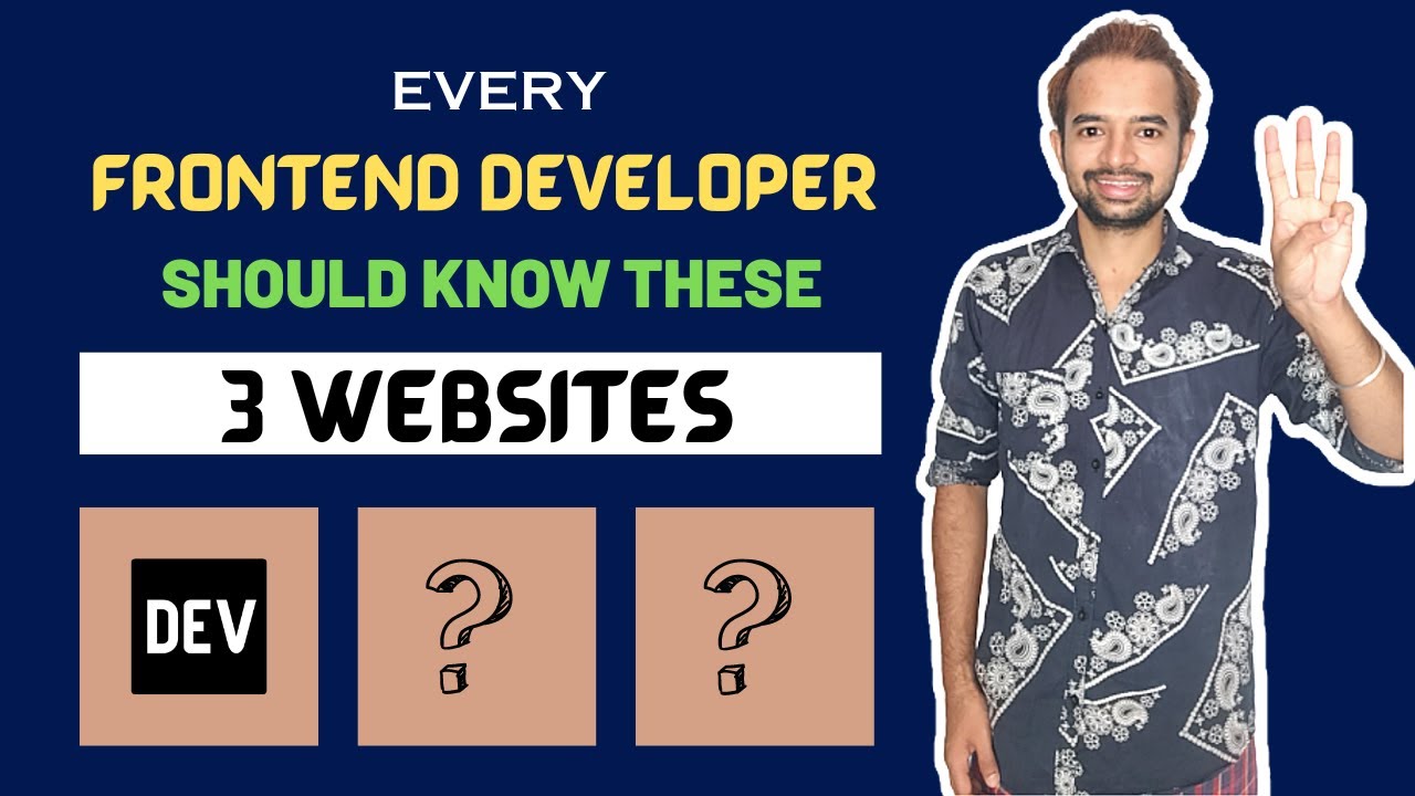 3 websites that every frontend developer should know !! - YouTube