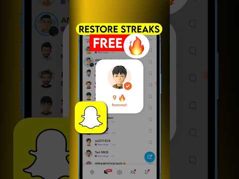 How To Restore Snapchat Streaks ! Snapchat Streak Recovery ! Shorts ! Smyt