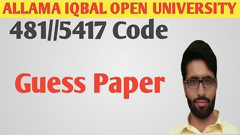 Auditing guess paper// 481 code guess paper// 5417 code guess paper
