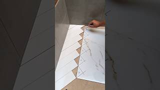 Only a few people are skilled at cutting patterned ceramic tiles with such precision!
