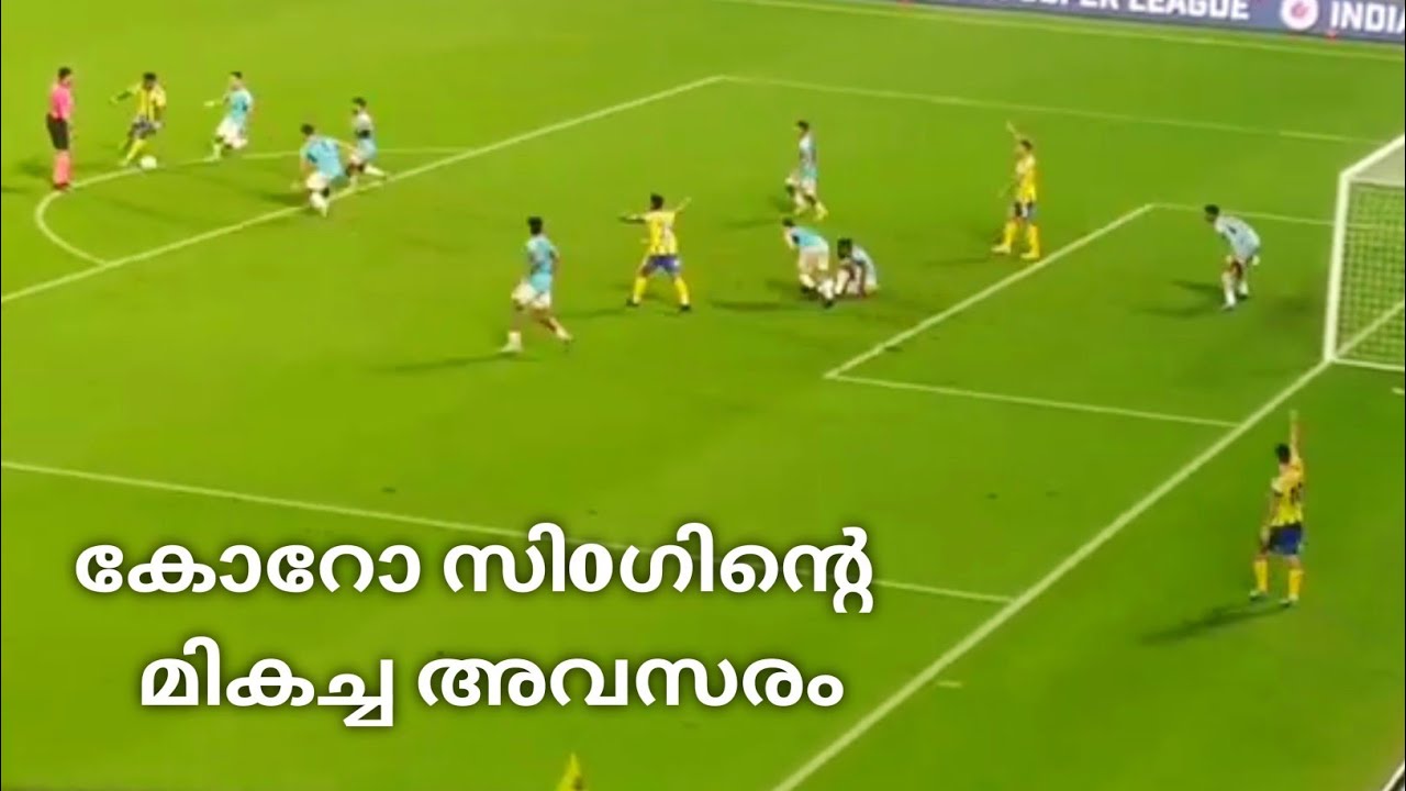Korou Singh Thingugam Goal Attempt in ISL// Korou Singh Goal Chance// Korou Singh Cross