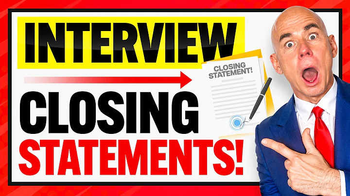 3 JOB INTERVIEW CLOSING STATEMENTS! (What to SAY at the END of a JOB INTERVIEW!) Job Interview Tips!