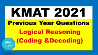 KMAT Exam|Previous Year Questions|LR- Coding & Decoding