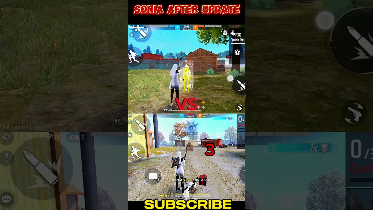 Sonia Character Ability After Update🔥 Ability Test Comparison