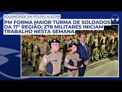 PM forma maior turma de soldados da 17ª Região; 278 militares iniciam trabalho nesta semana