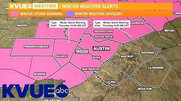 Live Weather Update: Warming trend begins Thursday across Central Texas | KVUE