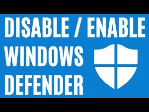 how to disable or enable windows defender on windows 10 (2022) - YouTube