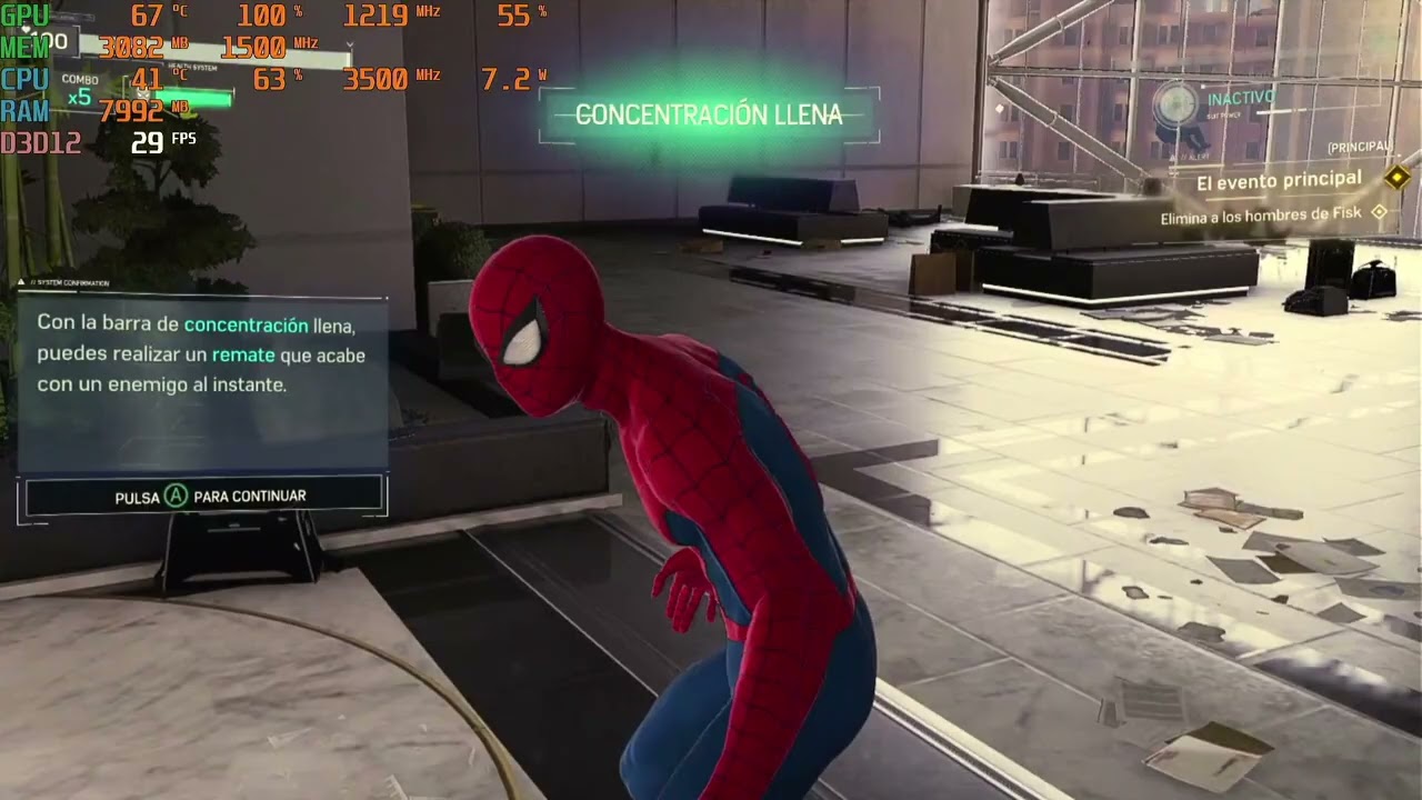 Spiderman Remastered Athlon 3000g + Radeon pro wx 3100
