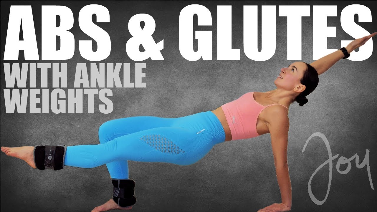 ABS AND GLUTES Workout with Ankle Weights
