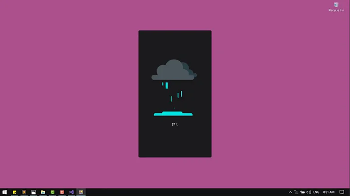 C# Animated Rain Loading Form | Timer