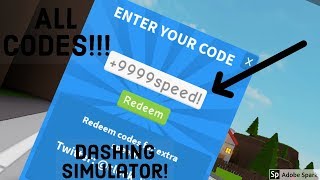 All Codes In Dashing Simulator