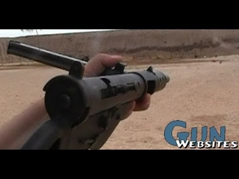 Shooting Full Auto Sten