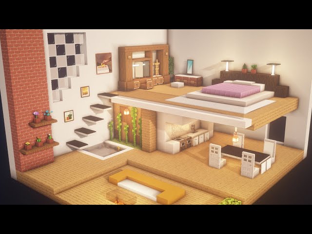 2d Minecraft Inside House Traditional Modern House #2