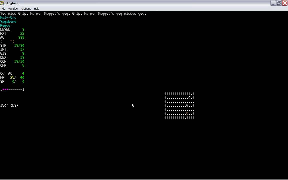 Let's Play Angband 1: Drekler, the Half-Orc Rogue