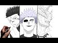 How To Draw Gojo Vs Sukuna &amp; Mahoraga | Step By Step | JJK