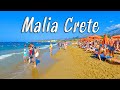 Crete greece malia crete walking tour in 4k greece 2022