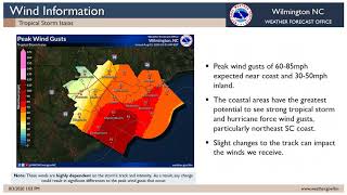 Tropical Storm Isaias - 1PM Monday August 3, 2020