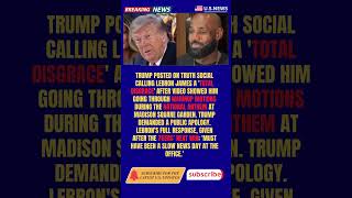 Trump Calls LeBron a 'Total Disgrace' Over Anthem Video  LeBron 'Slow News Day at the Office '