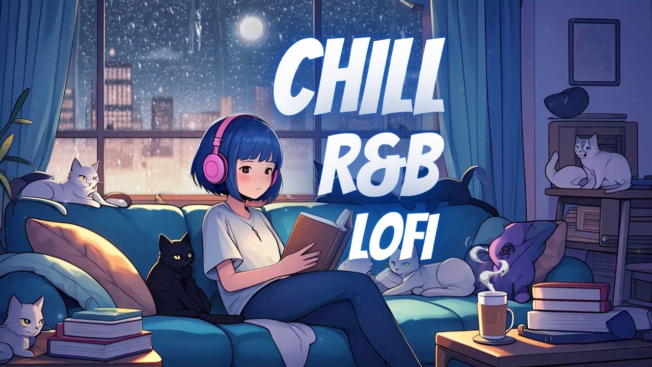Raim R&b Smooth Lo-Fi Rain + R&B 💆 | Music to Study, Work, & Relax 💼📚🧠🎵🎶💜 - YouTube