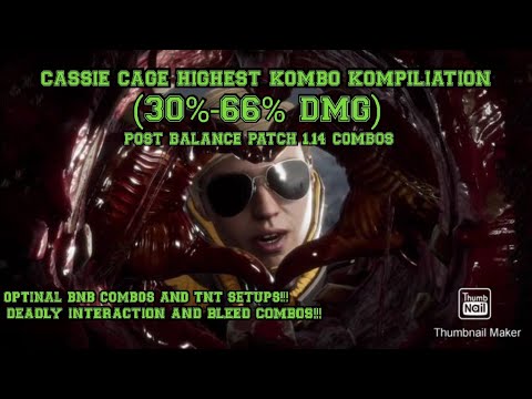 "THE YASS QUEEN" Mk11 Cassie Cage Highest Damage Combo Compilation