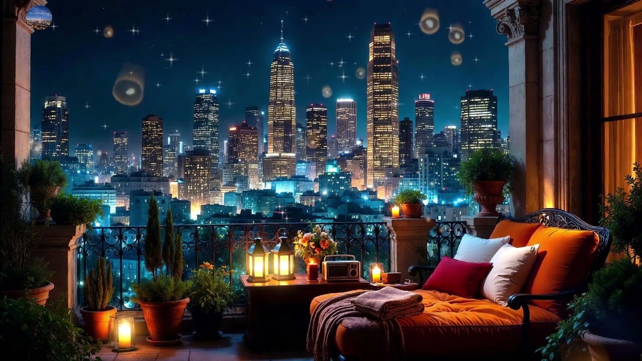 Deep Night Piano & Viola | Calm City Night Background Music for Relaxing（30 Mins）