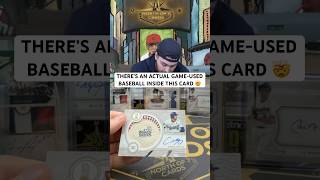 THERE'S AN ACTUAL GAME-USED BASEBALL INSIDE THIS CARD 🤯