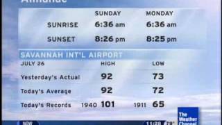 Savannah, Ga Intellistar Clip- 72609 1128 Pm Et