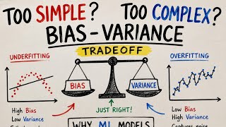 Bias-Variance Tradeoff Explained Simply | Why ML Models Fail: Underfitting & Overfitting