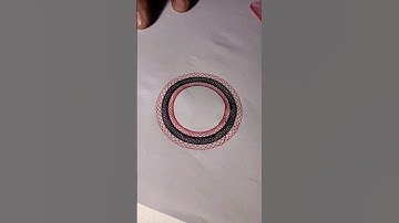 Count the number of circles drawn by pen in total??? #spirograph #viralvideo #youtubeshorts #circles