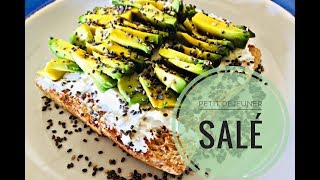 Petit déjeuner salé original, simple, healthy, weight watchers