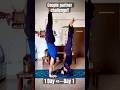 👉 Couple Headstand to Handstand Transition 🔥 | Balance & Strength Challenge #shorts #challenge