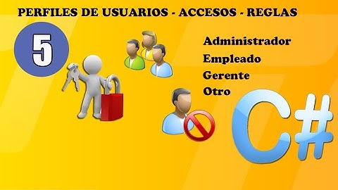 Perfiles de usuarios - accesos - reglas - Windows Forms C# - parte 5