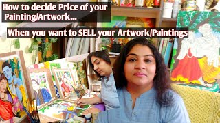 Painting sell karni hai...! Price kaise decide kare 🤔... confused...watch this video