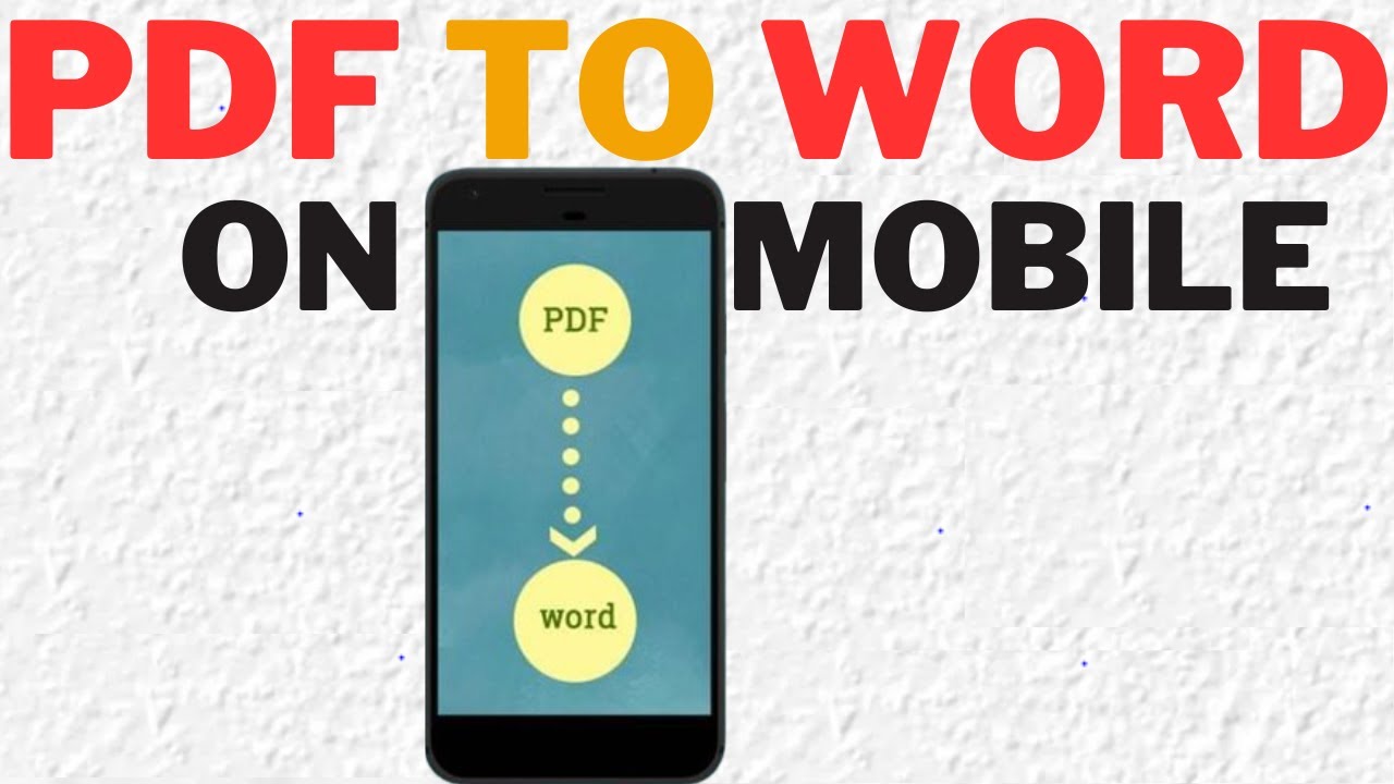 Easy PDF to Word Conversion on Android Phones| Seamlessly Convert PDF ...